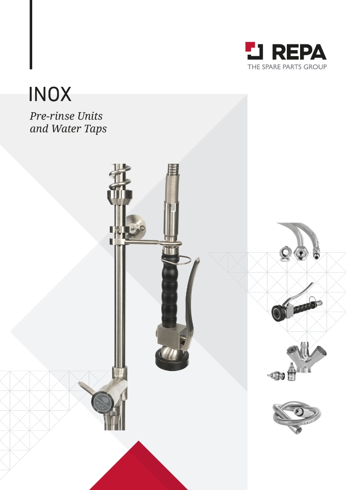 INOX Pre-rinse units &amp; water taps​